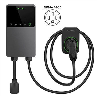 Autel MaxiCharger Home 40A EV Charger With Side Holster - NEMA 14-50