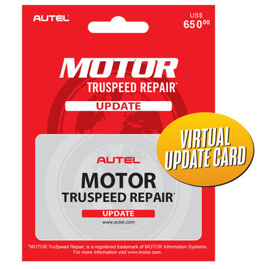 Autel Virtual MOTOR TruSpeed Update Card