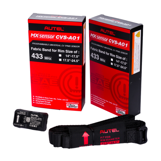 CVS-A01 FABRIC-BANDED R14-17.5 PROGRAMMABLE CV TPMS SENSOR - Image 1