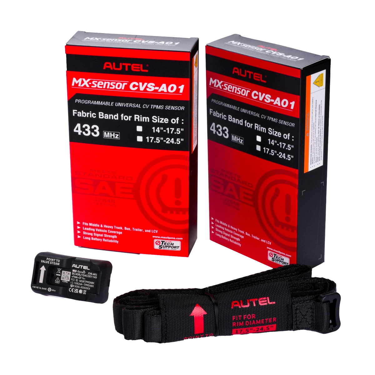 CVS-A01 FABRIC-BANDED R17.5-24.5 PROGRAMMABLE CV TPMS SENSOR - Image 6