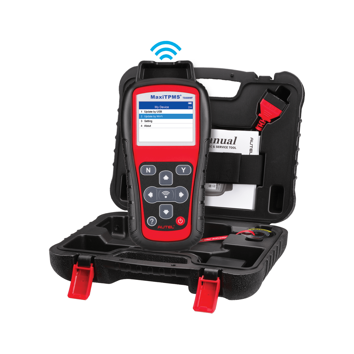 Autel TS508WF Tool Packaged in Blow Mold Case