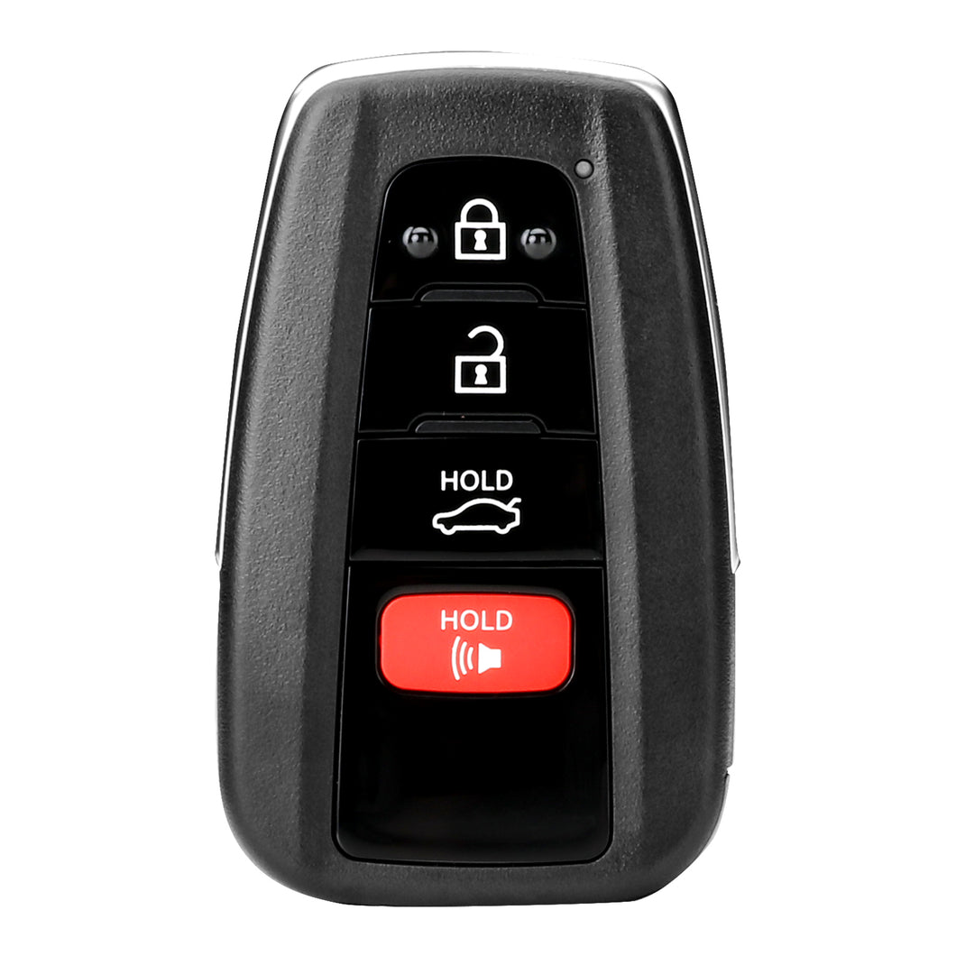 Autel N. American Toyota-styled 8A-chipped IKEY with four buttons, Lock, Unlock, Trunk, Panic