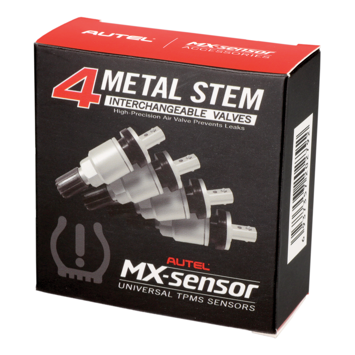 Autel 4 Metal Press-in Valve Stems for 1-Sensor - Image 1