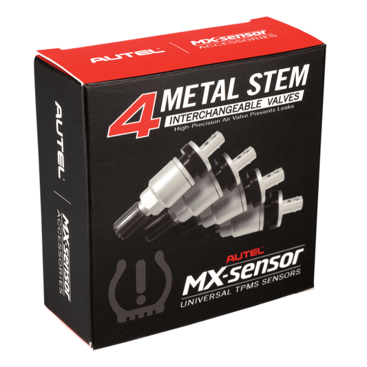 Autel 4 Metal Press-in Valve Stems for 1-Sensor