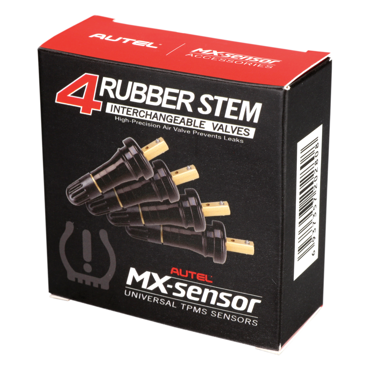 Autel 4 Rubber Press-in Valve Stems for 1-Sensor - Image 1