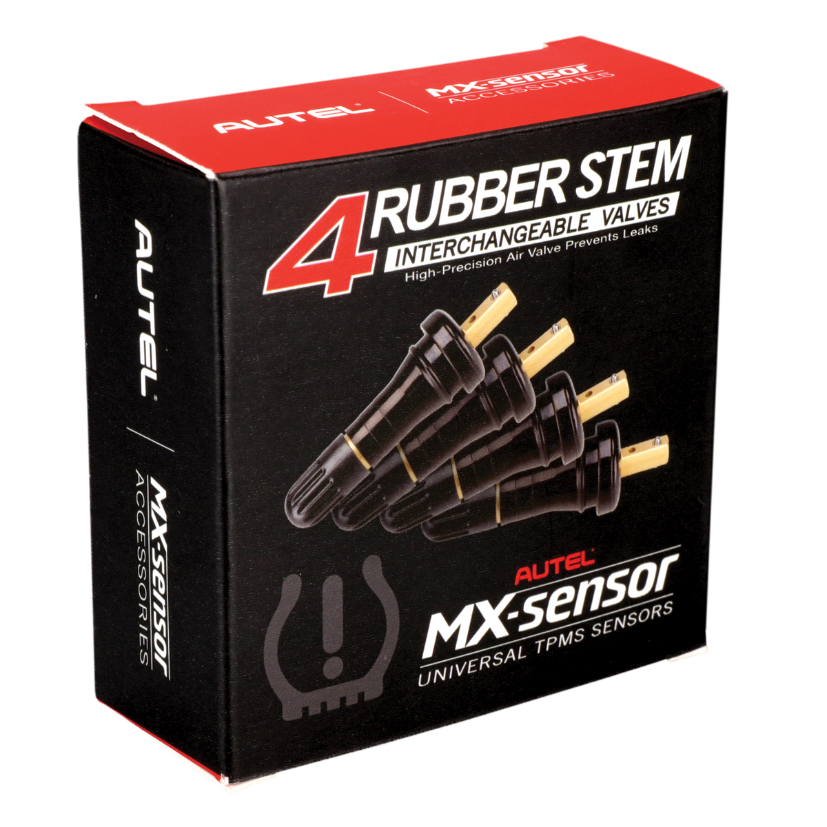 Autel 4 Rubber Press-in Valve Stems for 1-Sensor