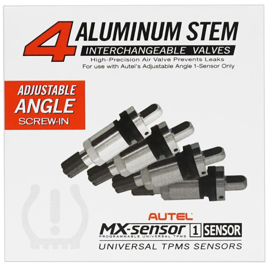 Autel 4-Pack of Metal Screw-in Valves for Adjustable Angle 1-Sensor