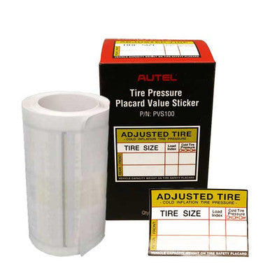 Autel Placard Value Stickers