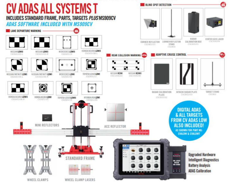 N. America Tool CV ADAS All Systems Tablet Package (CVAAST)